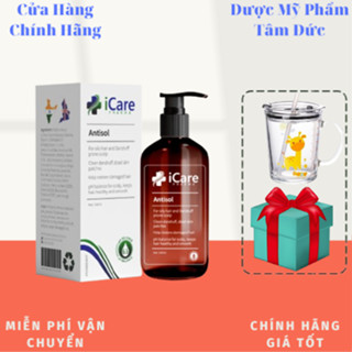  Bộ Sản Phẩm iCare Pharma Dầu Gội Sạch Gàu Antisol - Hỗ Trợ Trị Gàu Ngứa Nấm Da Đầu Lâu 