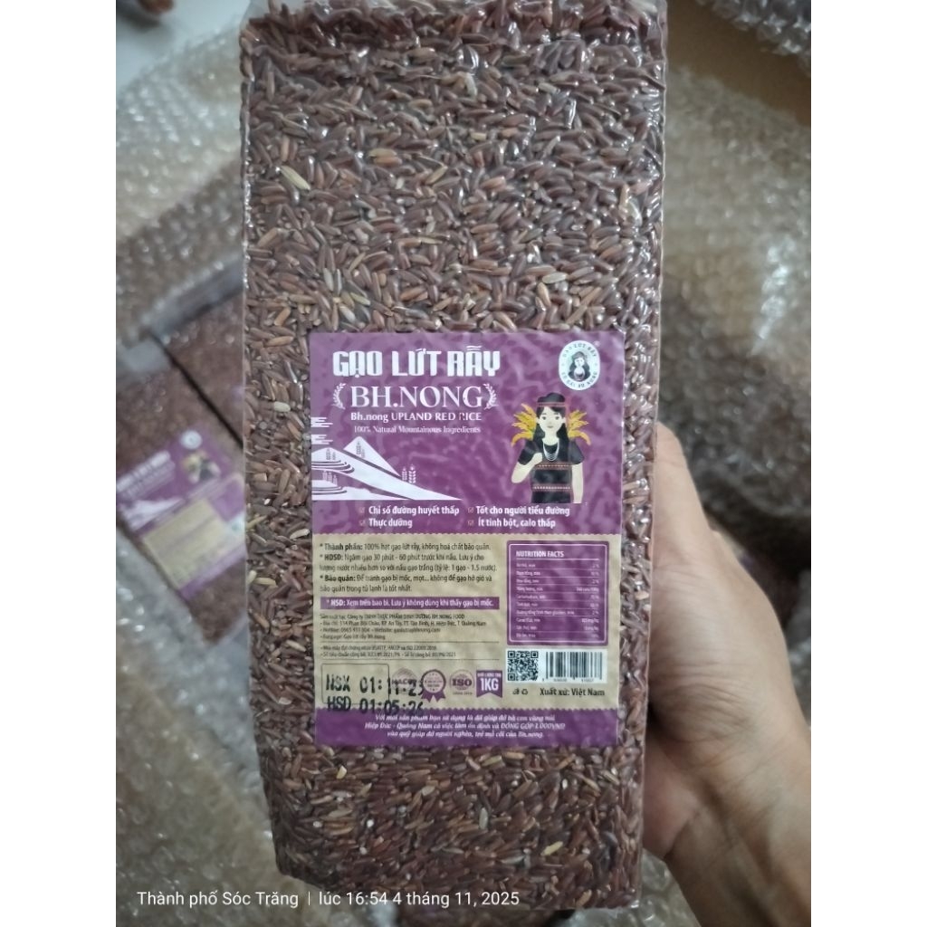 Gạo lứt rẫy bhnong 1kg