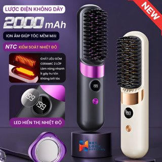  Lược Điện Chải Tóc Ion Âm Lược Duỗi Thẳng Chất Lượng Cao 50 Triệu Ion Âm Bảo Vệ Tóc 