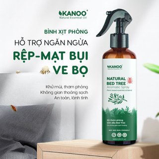 Bình xịt ngăn ngừa rệp giường, mạt bụi, ve rận giúp thơm phòng, khử mùi hôi giúp không gian sạch thoáng Kanoo 260ml