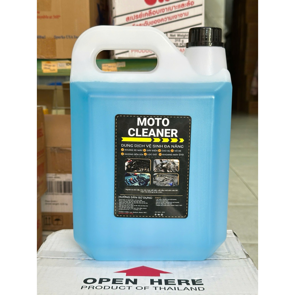 [ CAN 5 LIT ] Tẩy đa năng tẩy dầu nhớt Moto Cleaner CAN 5L lốc máy,nhông sên dĩa, dây điện sườn xe