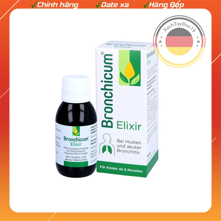 [Bronchicum] Thực phẩm chức năng cho trẻ và người lớn của Đức