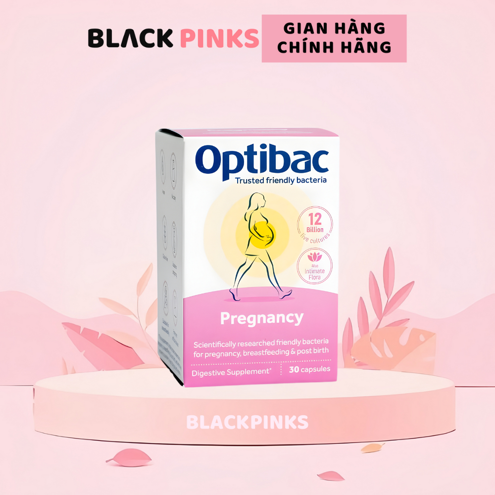 Viên uống lợi khuẩn cho bà bầu Optibac pregnancy probiotics hộp 30 viên