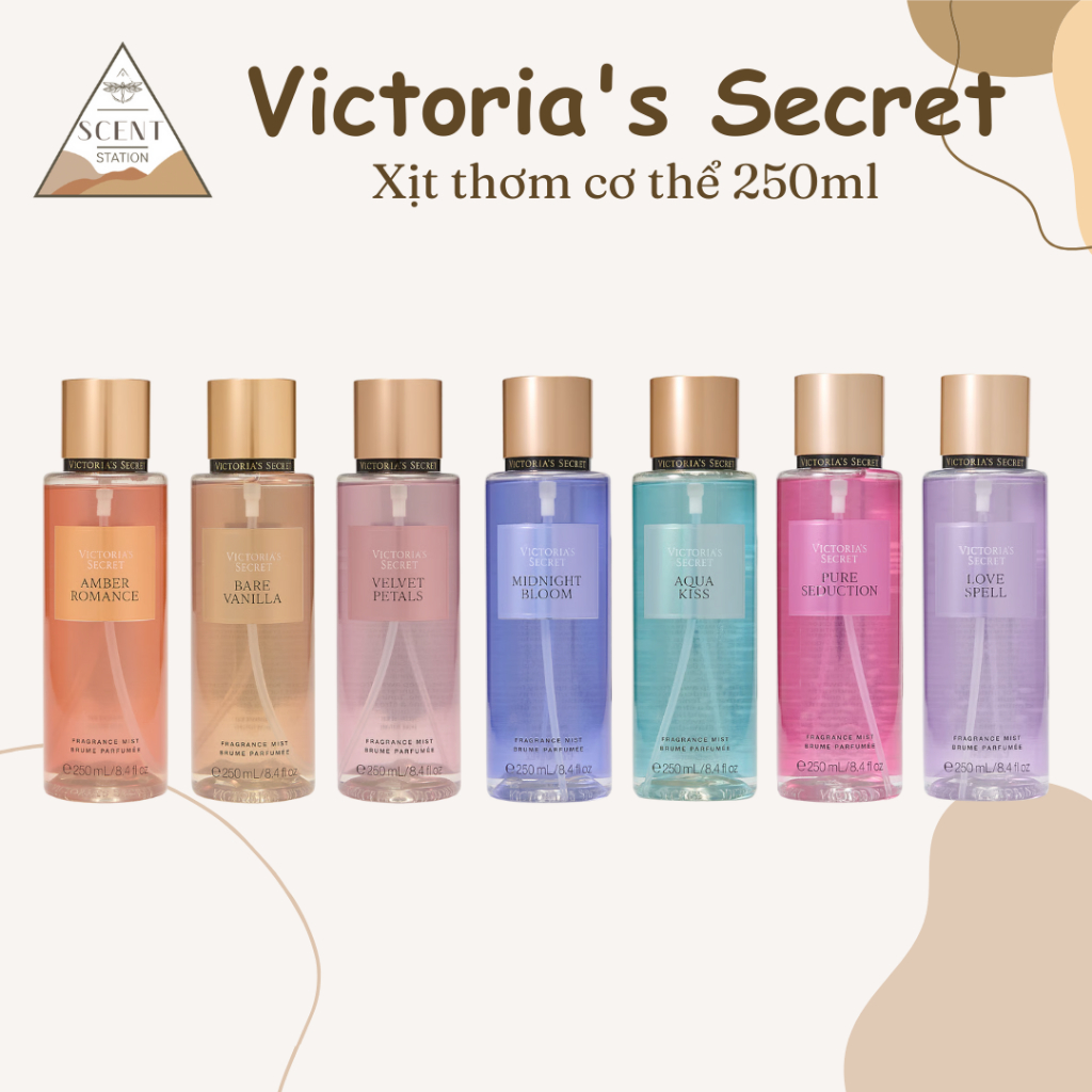 Xịt thơm toàn thân Body mist Victoria’s Secret 250ml ~ Scent Station ~