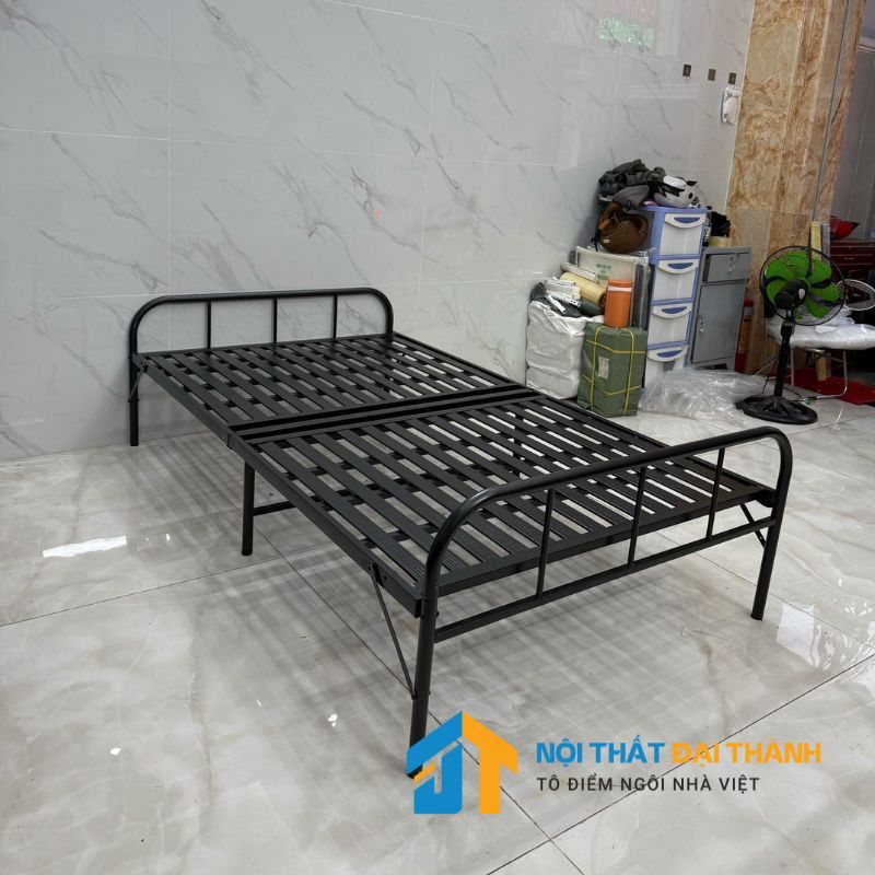 Giường xếp gấp gọn kiểu dáng hiện đại cao 35cm ngang 1m2x2m