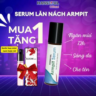  Serum lăn nách đậm đặc Armpit ngăn tiết mồ hôi 72h khử mùi hôi sáng da không bết dính nhỏ gọn 10ml Hanseoul 