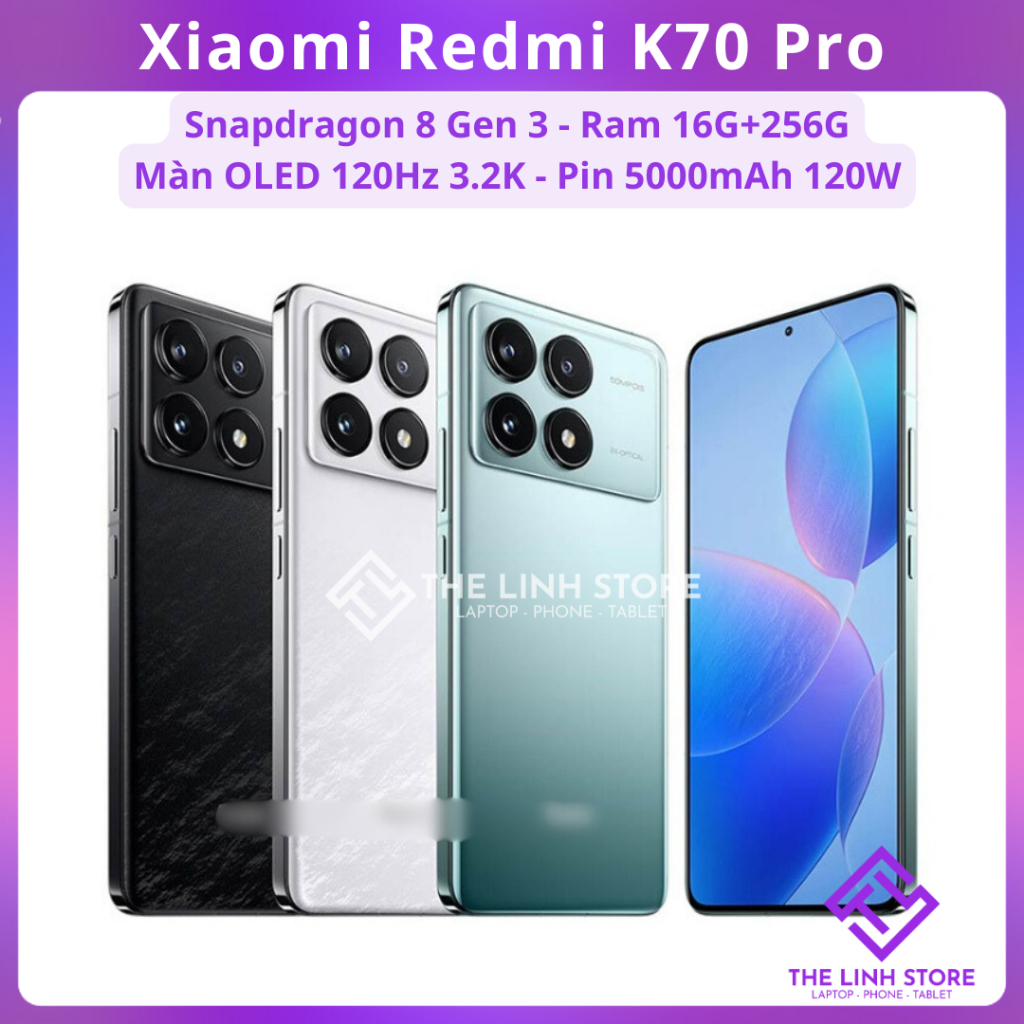 Điện thoại Xiaomi Redmi K70 Pro - Snapdragon 8 Gen 3