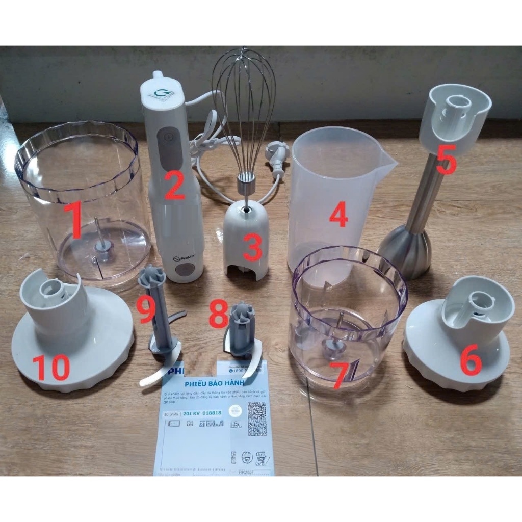 PHỤ KIỆN THAY THẾ máy xay cầm tay đa năng  Hr2531 Hr2534 Hr2537
