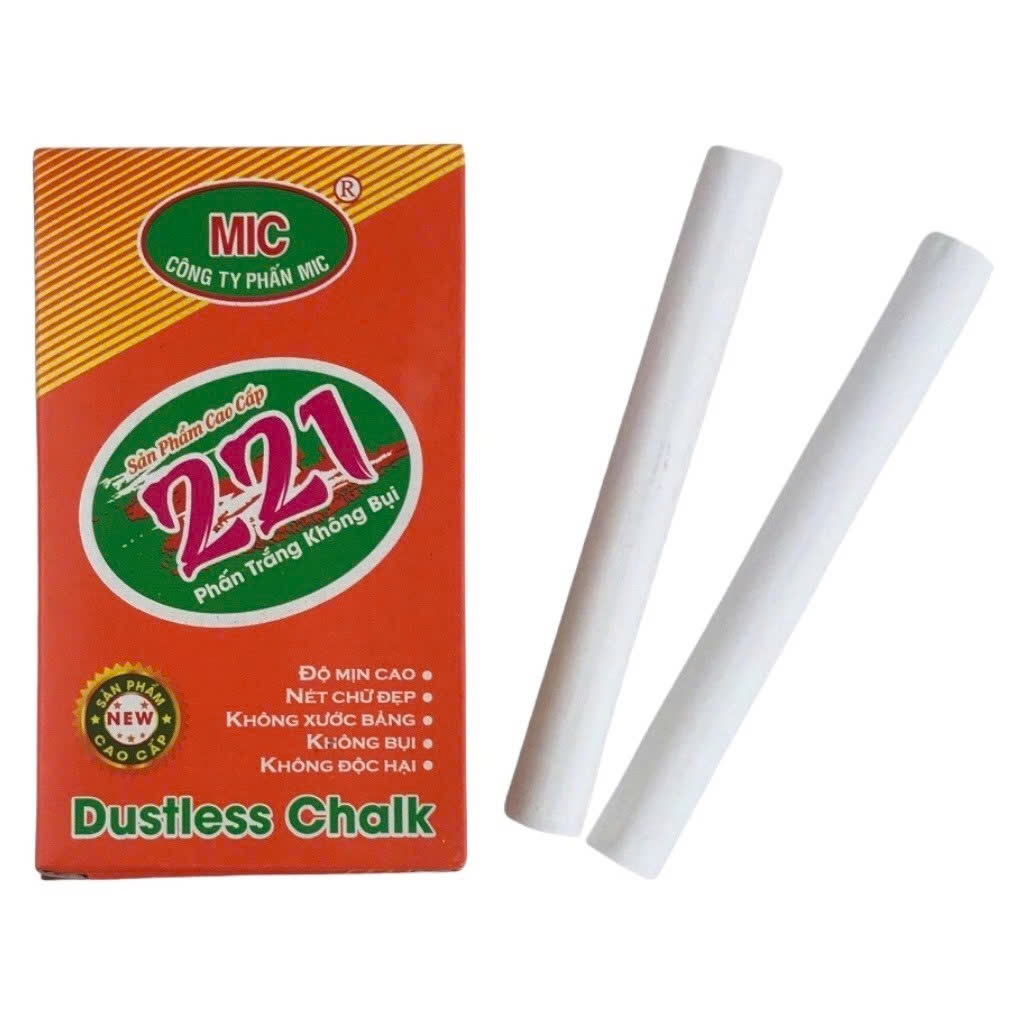 (Set 3h) -Phấn Trắng  Mic Không Bụi Hộp/10v