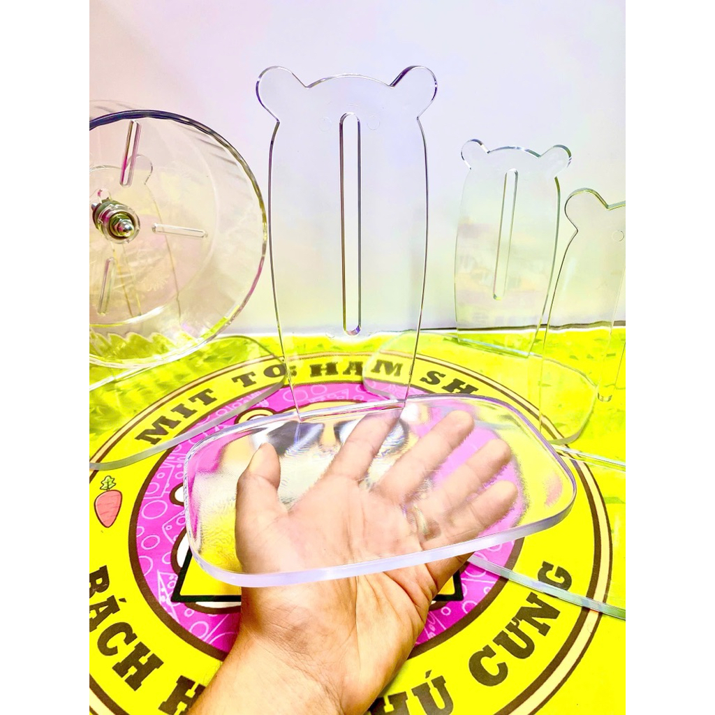 🐹ĐẾ MICA GẮN WHEEL HAMSTER – CHÂN ĐẾ WHEEL CHUỘT HAMSTER CHỐNG ỒN, SIÊU CHẮC