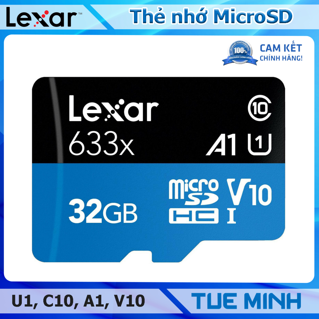 Thẻ nhớ Micro SD 32GB Lexar - SDXC UHS-I High Performance 633x 100MB/s U3