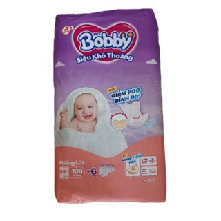  MIẾNG LÓT SƠ SINH BOBBY NB1_108+6 NB1_64+4 NB2_40 NB2_60 CÓ THỂ DÙNG THAY CHO BĂNG VỆ SINH 
