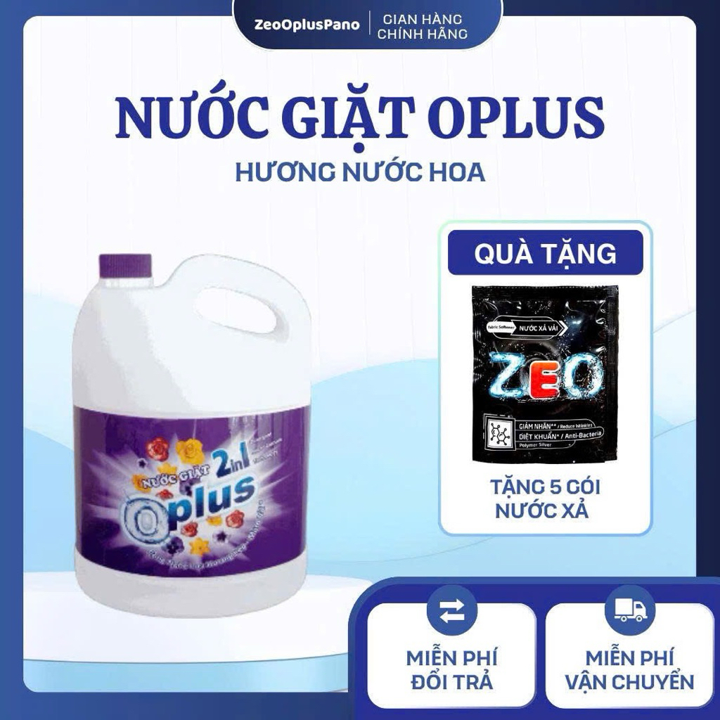 Nước Giặt Oplus Hương Nước Hoa 2in1 3,5KG (Tặng kèm 5 gói nước xả) - Hàng Chính Hãng
