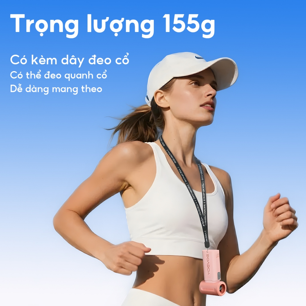 Yodevoe M02 Quạt Cầm Tay Công Suất Gió Mạnh Lên Đến 100m/s Làm Mát Tức Thì Pin Dung Lượng Lớn 4000mAh Sử Dụng Liên Tục 1 | BigBuy360 - bigbuy360.vn
