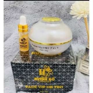 30g Kem Face VIP Huỳnh Đỗ 7IN1 Dưỡng Trắng Da Ngừa Mụn Giúp Da Mịn Màng chính hãng mới- Tem cào