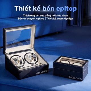  MODOFO Hộp xoay đồng hồ cơ Hộp đựng đồng hồ 1 đến 2 chiếc Tự động lên cót cho đồng hồ 