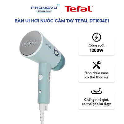 Bàn ủi hơi nước cầm tay DT1034E1 - 1.200 W, 20 g/phút, Bình 70ml, Gập Gọn Du Lịch - Bảo hành 12 tháng