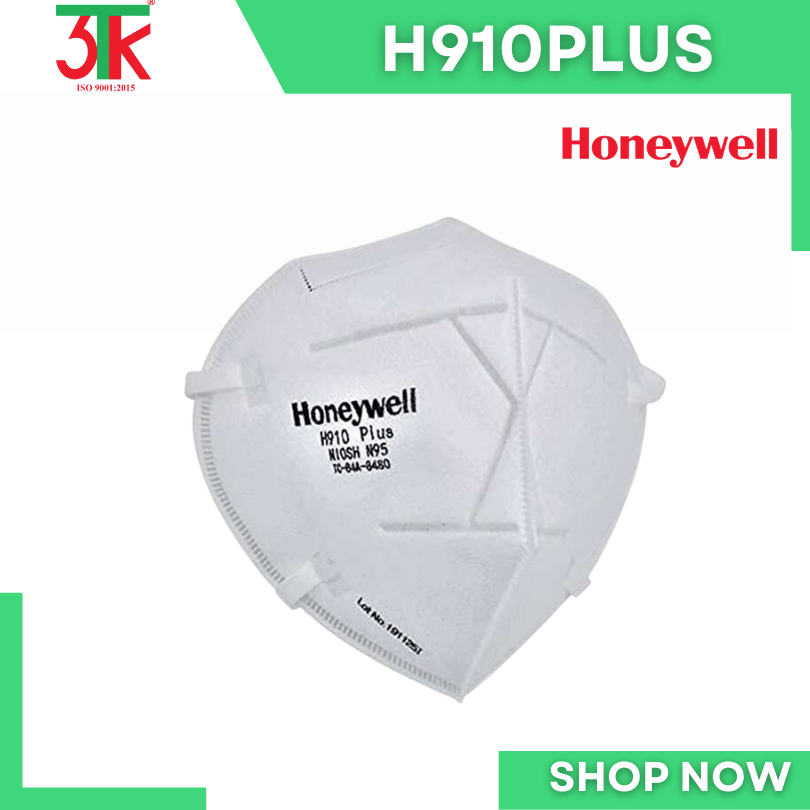 Khẩu Trang Honeywell H910 Plus N95 – Chuẩn NIOSH Hoa Kỳ, Lọc Bụi Siêu Mịn 99.99%