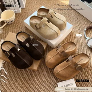   HEIMIN- sục QC cao cấp  Sục nữ đế cao QCCC Su8858  phom xinh xịn hot trend - Giày sục nữ da lộn full box 