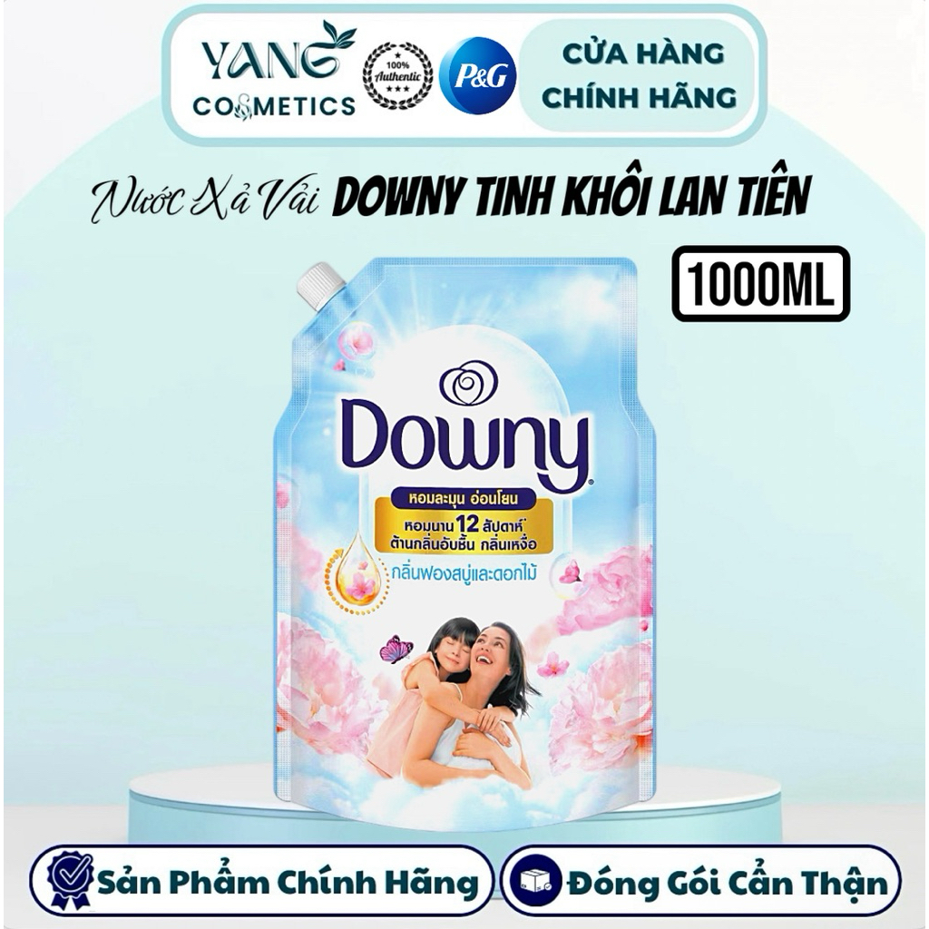 Nước Xả Vải Downy Túi 1L Hương Tinh Khôi Lan Tiên - Downy 1000ml HÀNG THÁI LAN TEM PHỤ
