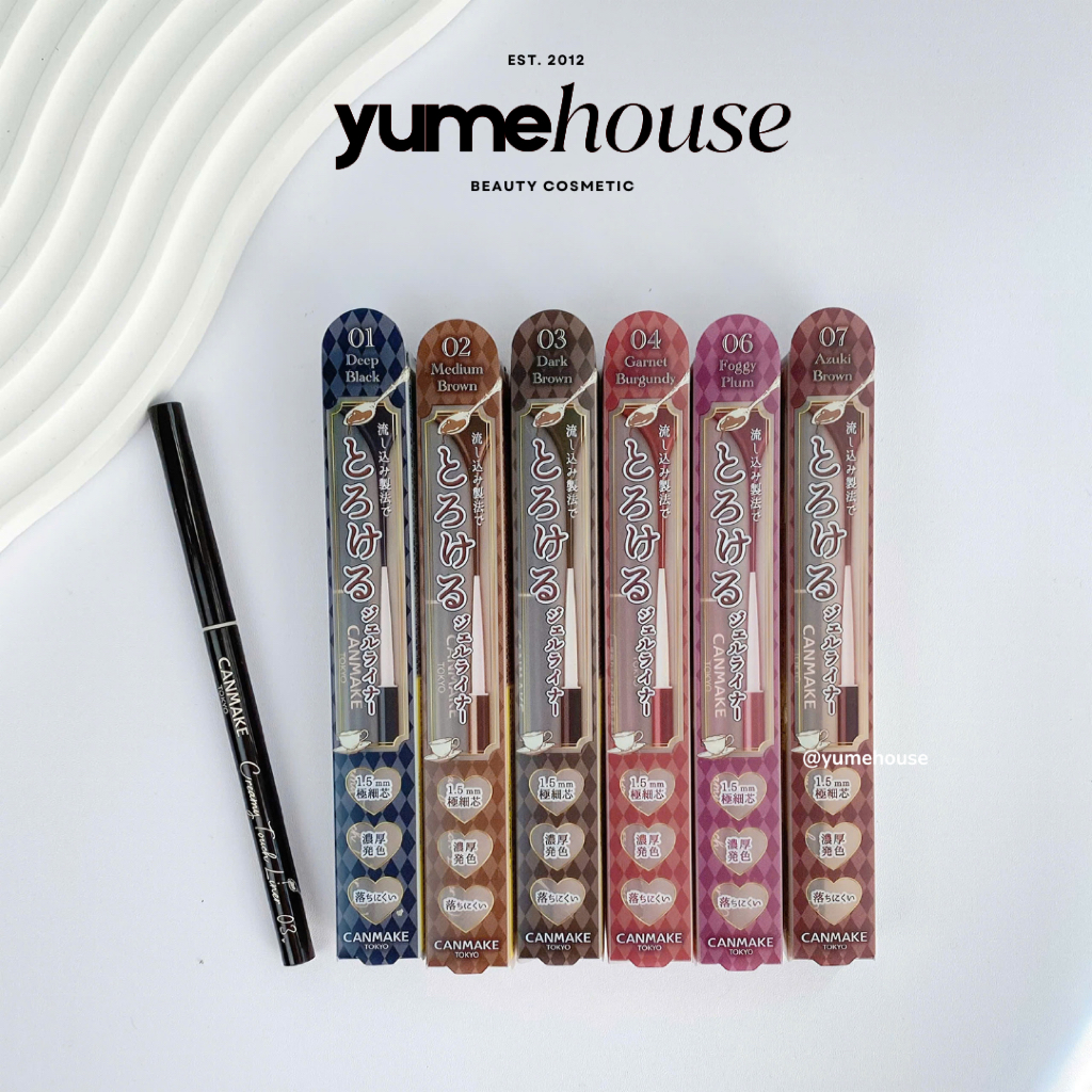   ĐỦ MÀU  Chì kẻ mắt Canmake Creamy Touch Liner 