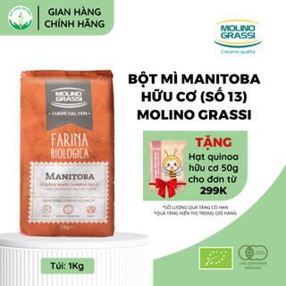  Bột Số 13 Bột Làm Bánh Mì Manitoba Hữu Cơ 1kg 