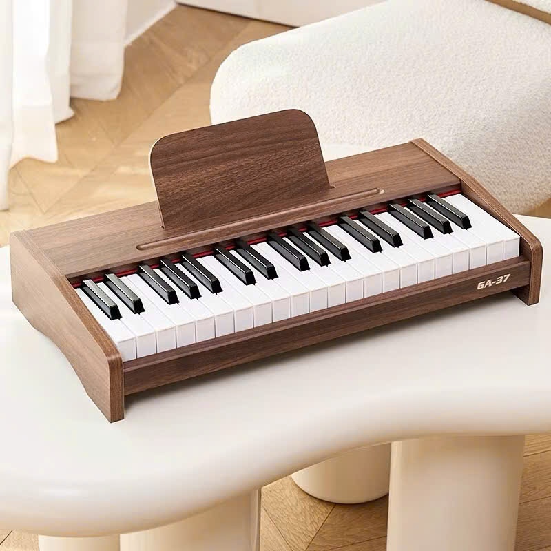Đàn Piano Trẻ Em Bàn Phím Đàn Piano Bằng Gỗ Chạy Bằng Pin Đồ Chơi Kỹ Thuật Số Piano Đồ Chơi Âm Nhạc