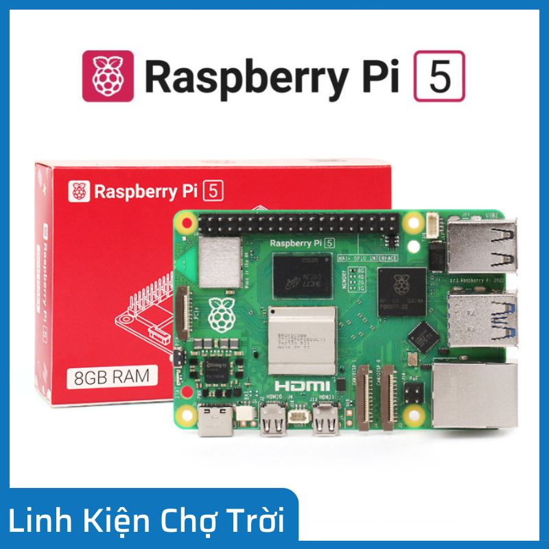 Raspberry Pi 5 (Pi5) RAM 4GB / 8GB Chính Hãng Made in UK