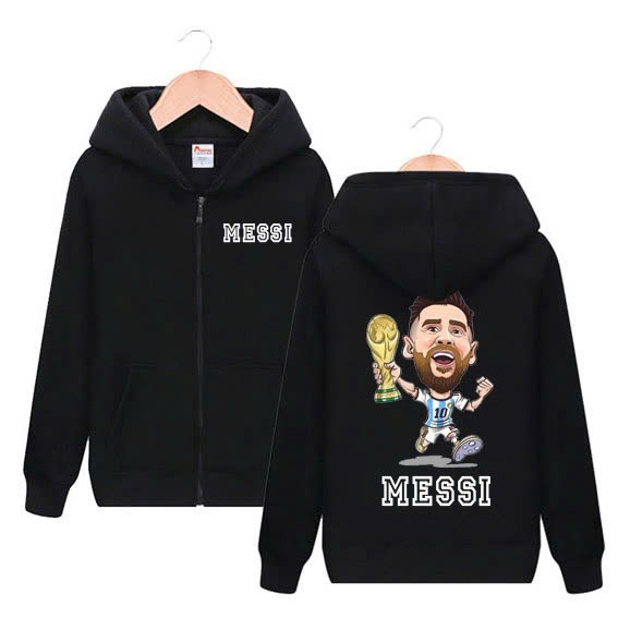 áo khoác messi , áo messi - áo khoác in hình cầu thủ messi in hình theo yêu cầu