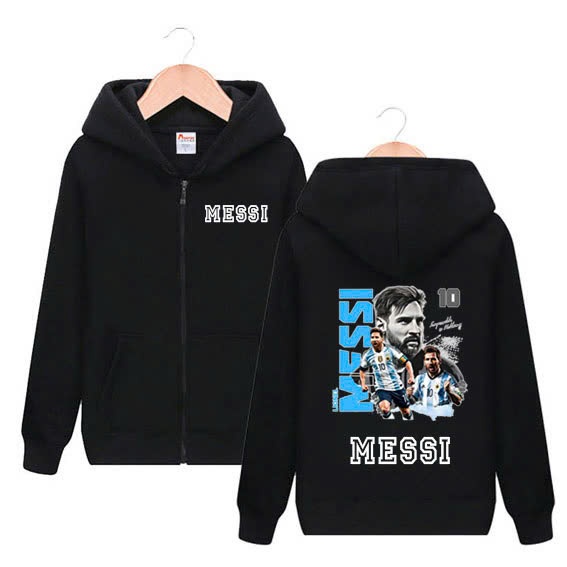 áo messi , áo khoác messi - áo in hình cầu thủ bóng đá messi in hình theo yêu cầu