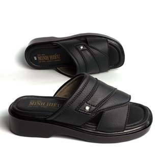  Dép Nam Minh Hiếu,Dép Nam trung niên,Dép nam quay ngang cao cấp TM01.dép nam cao 4cm chắc chắn,không bong tróc 