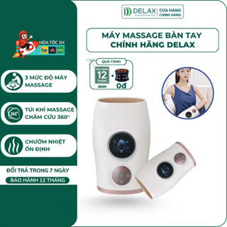  Máy Massage Bàn Tay DELAX Máy Trị Liệu Cổ Tay Mát Xa Chườm Nóng Ngón Tay Dành Cho Người Nhức Khớp 3 Chế Độ - MMT01 