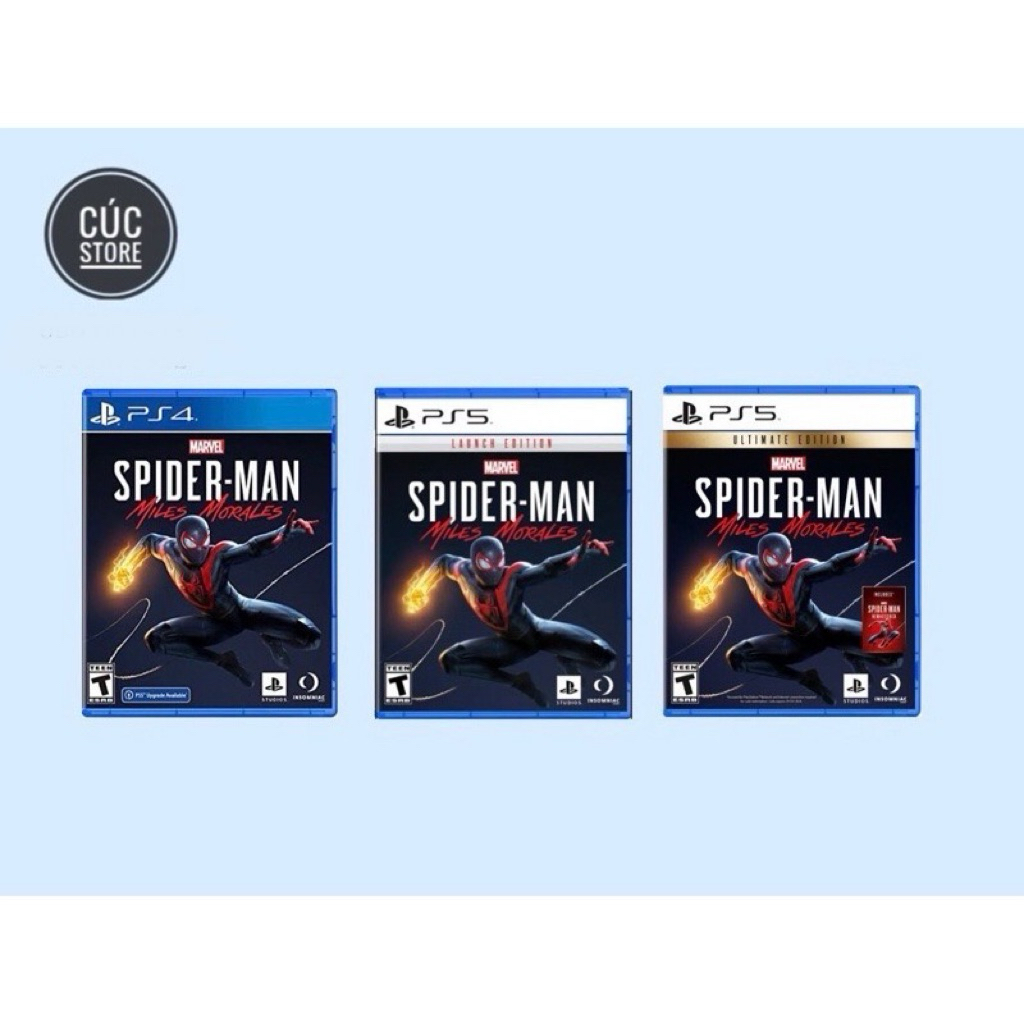 Đĩa chơi game PS4 / PS5: Marvel Spider-Man Miles Morales