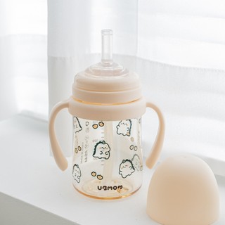 Bình Tập Uống PPSU UBMOM 200ml / 280ml – Ống Hút Silicone, Van Chống Sặc, Chống Tràn Cho Bé 6 Tháng+