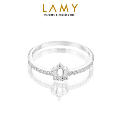 Nhẫn bạc nữ LAMY Royal Crown Silver Ring 8279