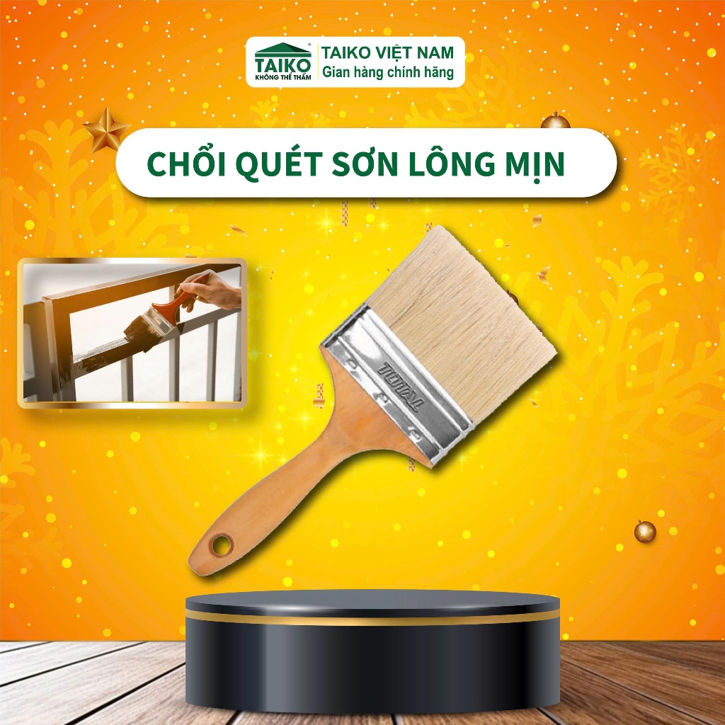[Rẻ vô địch] Chổi Quét Sơn Nhà Lông Mịn 2.5 Inch (2.5 Cm * 20 Cm), Cọ Quét Sơn