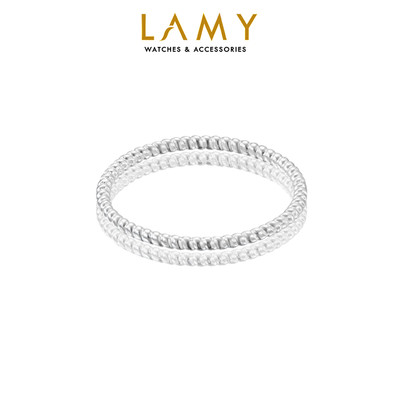Nhẫn bạc nữ LAMY Stacking Twist Ring Silver 8334 - Nhẫn bạc ta cao cấp