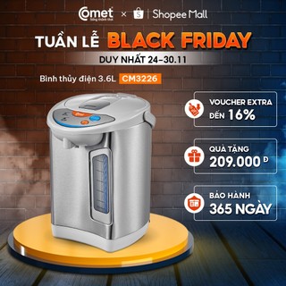 Bình thủy điện dung tích 3,6l comet - cm3226