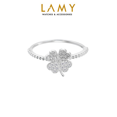 Nhẫn bạc nữ LAMY Four-Leaf Clover Ring Silver 8193 - Nhẫn bạc ta cao cấp