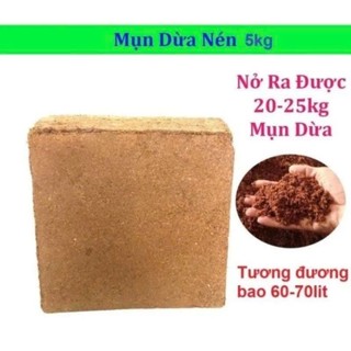 VIÊN NÉN SƠ DỪA LOẠI TO BÁNH 5KG,ĐẤT NÉN SƠ DỪA TƠI XỐP GIÀU DINH DƯỠNG