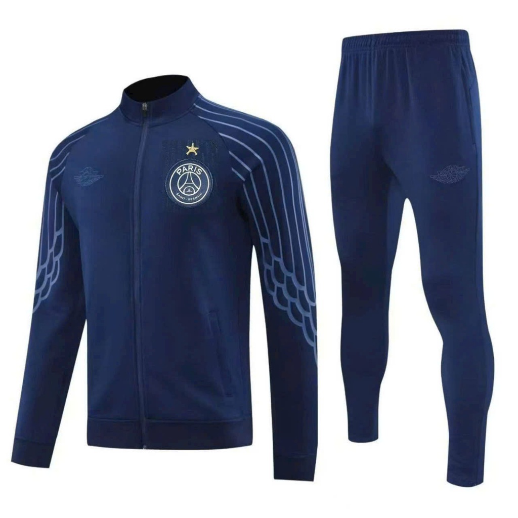 Bộ Thể Thao Nam PARIS PSG Thu Đông Áo Dài Tay Quần Dài | Giữ Ấm – Co Giãn 4 Chiều – Thoáng Khí