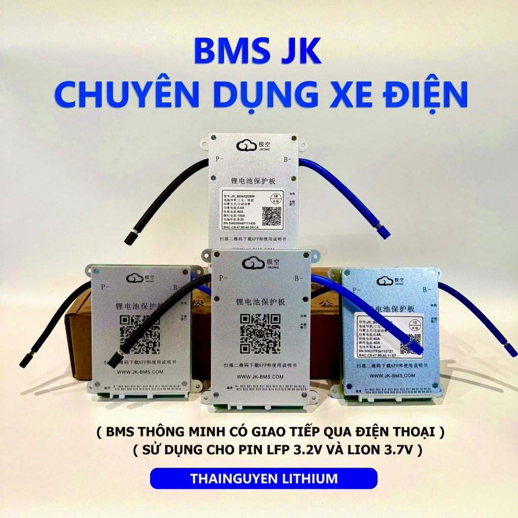 BMS JK 8-24s 40/60a cbcd 0.4a chuyên dụng cho xe điện