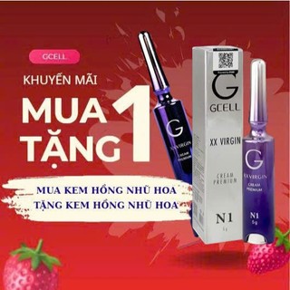 [ CHÍNH HÃNG] Kem làm hồng nhũ hoa và bikini Gcell Xxvirgin dung tích 5g,10g, 20g (có che tên SP)