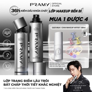  PRAMY Xịt Khoá Nền Makeup Artist Khóa Chặt Lớp Trang Điểm Bền Bỉ Kiềm Dầu Lâu Trôi Dưỡng Ẩm Setting Spray 100ml 