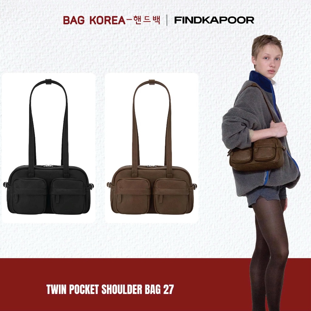[FINDKAPOOR] Túi Twin Pocket Bag 27, Túi Xách Nữ Hàn Quốc Chính Hãng - BAG KOREA