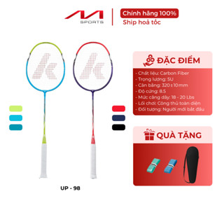  Combo 2 Vợt Cầu Lông Kawasaki UP‐98 Tím & Xanh – Cho Người Mới Chơi Siêu Nhẹ Căng Sẵn – Tặng Combo Quà Ship HT  1h  