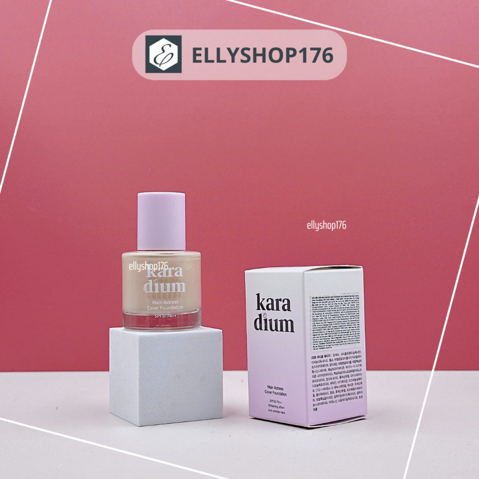 [Mẫu mới + Tester] Kem nền Karadium Main Actress Cover Foundation - Ellyshop176