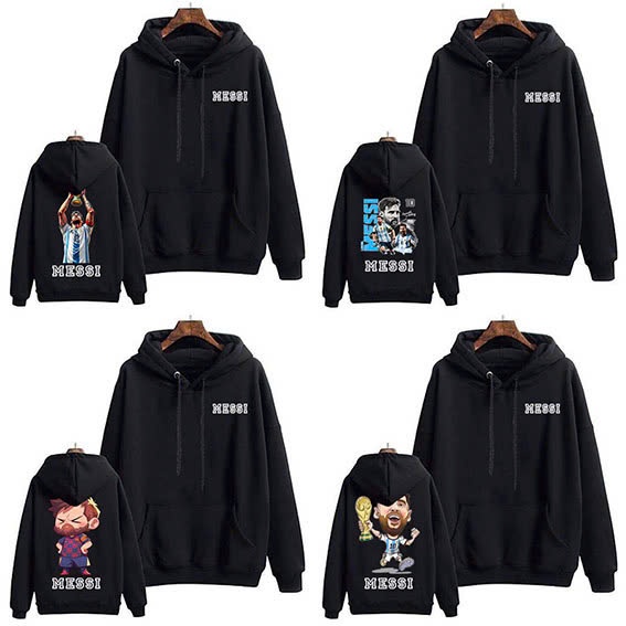 áo messi , áo hoodie messi - áo in hình cầu thủ bóng đá messi in hình theo yêu cầu