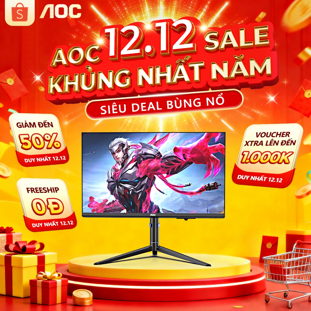  Máy tính All In One AOC A99 i5-12450H i7-13620H RAM 16GB DDR4 512GB SSD Màn hình 23.8 Inch Pin UPS tháo rời - Bảo Hành 