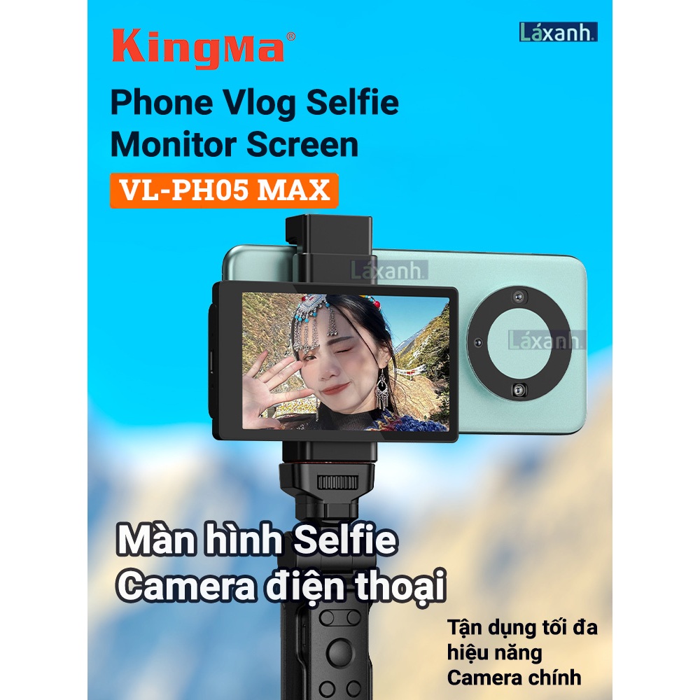 Kingma VL-PH05 Max | Màn hình phụ selfie monitoring screen hít nam châm từ tính Remote điều khiển từ xa